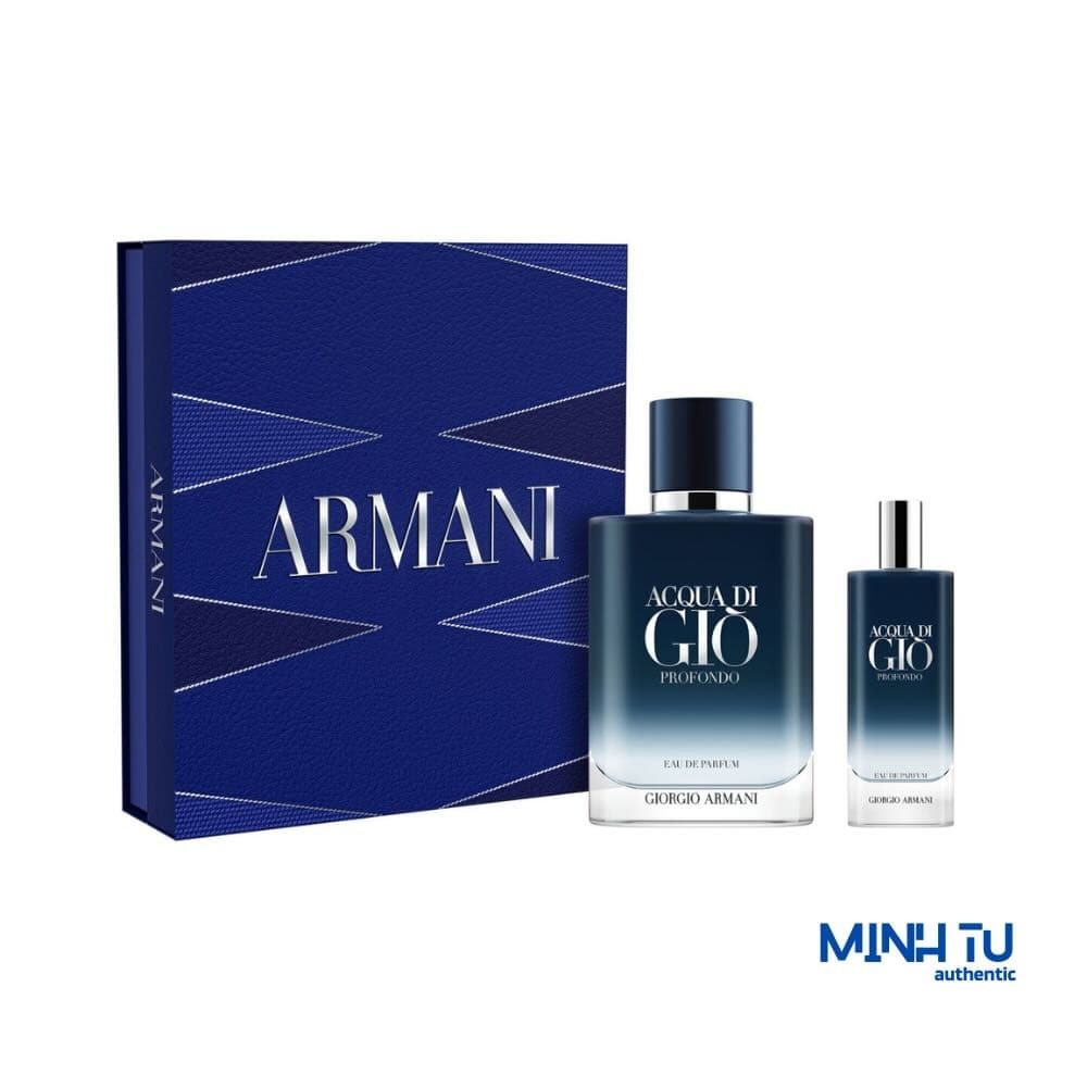 Set Giorgio Armani Acqua Di Gio Profondo EDP 100ml 2Pcs (100ml, 15ml)