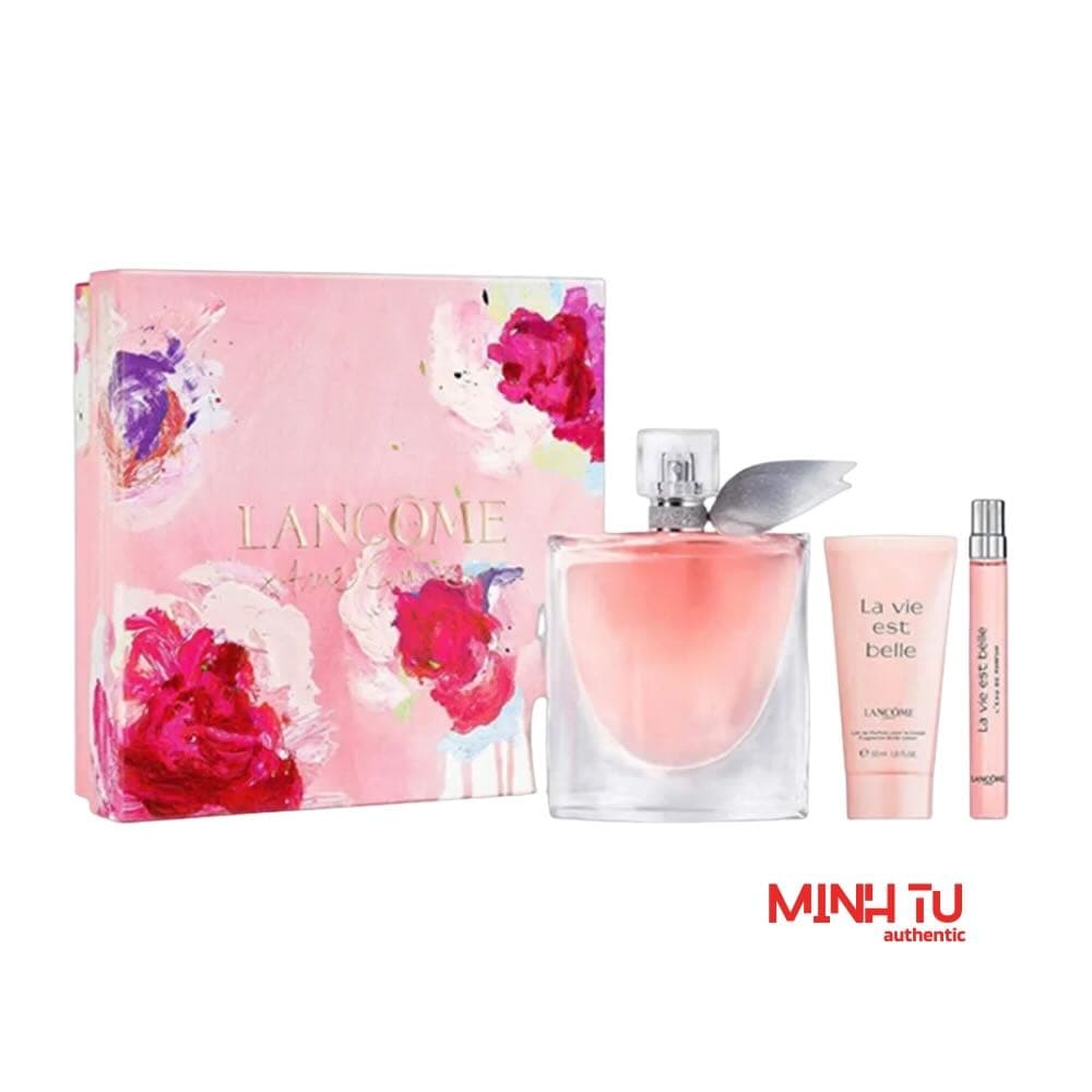 Set Lancome La Vie Est Belle EDP 100ml 3Pcs (100ml, 10ml, Lotion 50ml)