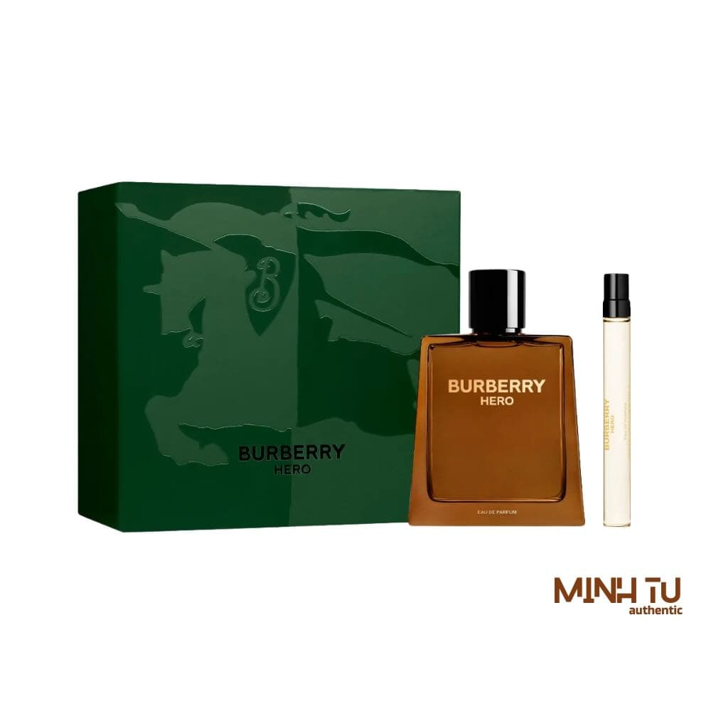 Set Burberry Hero EDP 2pcs (100ml EDP, 10ml EDP) Chính Hãng | Trả Chậm 0%