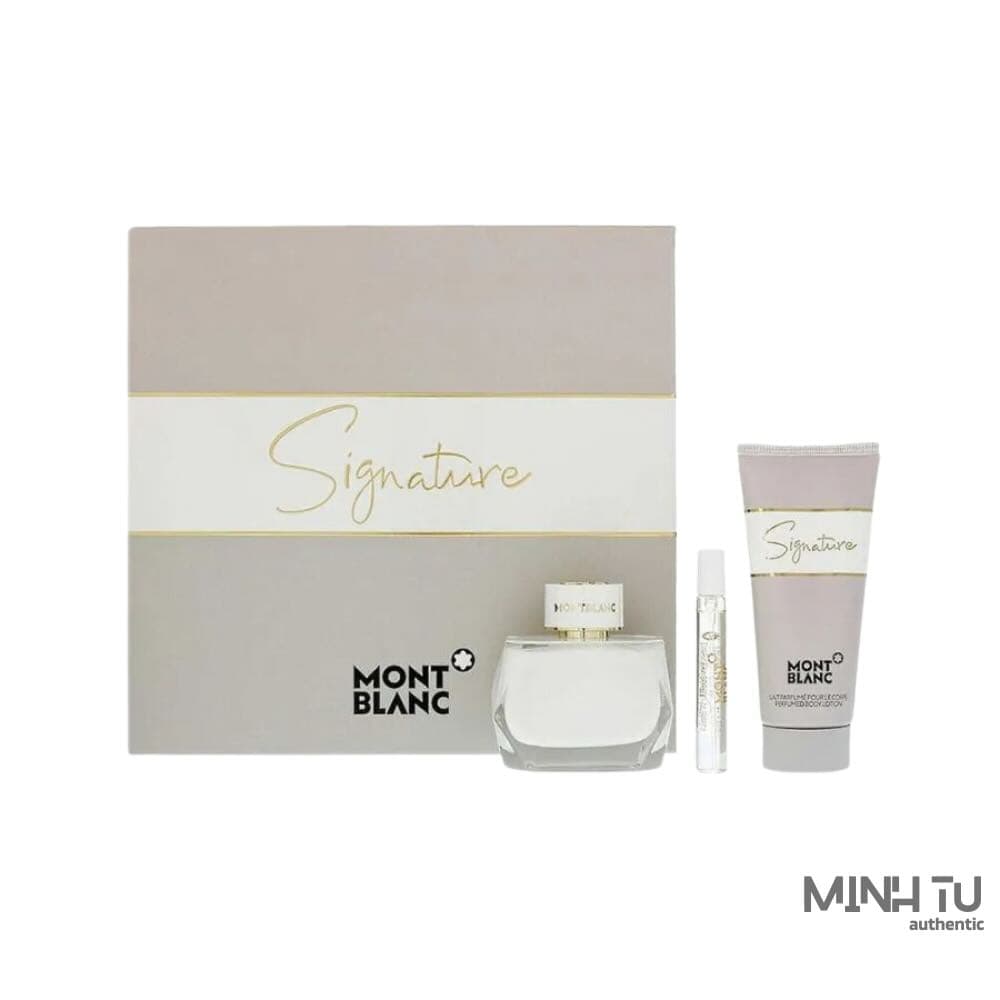 Set Nước Hoa Montblanc Signature EDP 90ml 3Pcs (90ml, 7,5ml, Lotion 100ml)