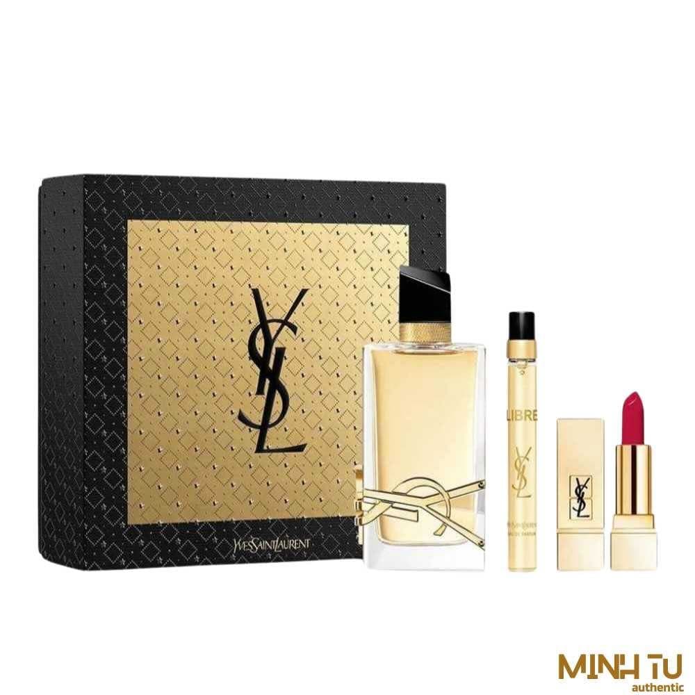 Set 3Pcs Yves Saint Laurent YSL Libre EDP (90ml, 10ml, Son YSL 21)
