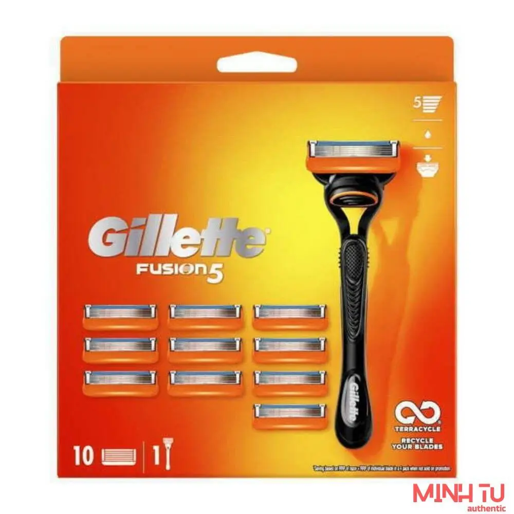 Dao Cạo Râu Gillette Fusion5 Men's Razor - 11 Count | Chính Hãng