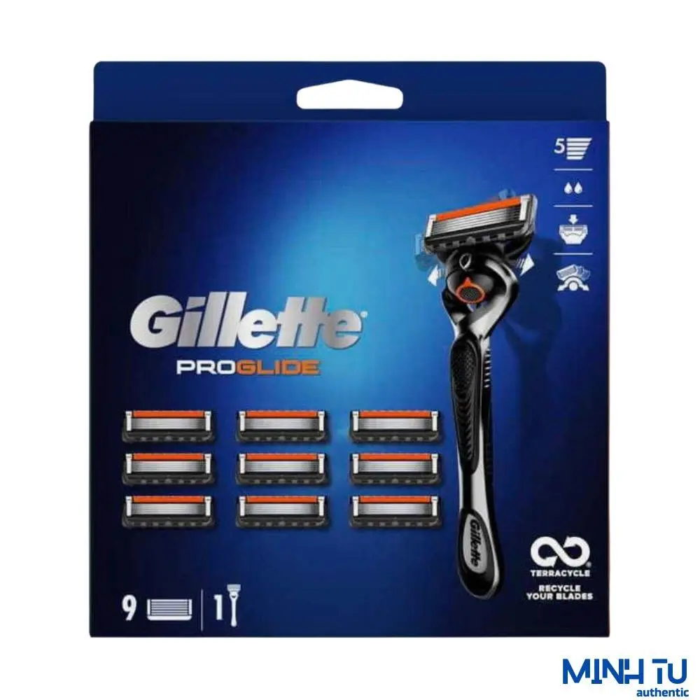 Bộ Dao Cạo Râu Gillette Proglide Men's Razor - 10 Count | Chính Hãng