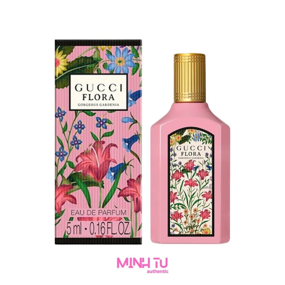 Nước Hoa Mini Nữ Gucci Flora Gorgeous Gardenia EDP 5ML Chính Hãng