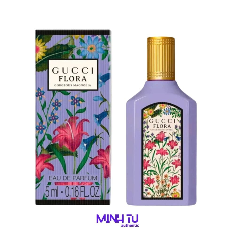 Nước Hoa Mini Nữ Gucci Flora Gorgeous Magnolia EDP 5ML Chính Hãng
