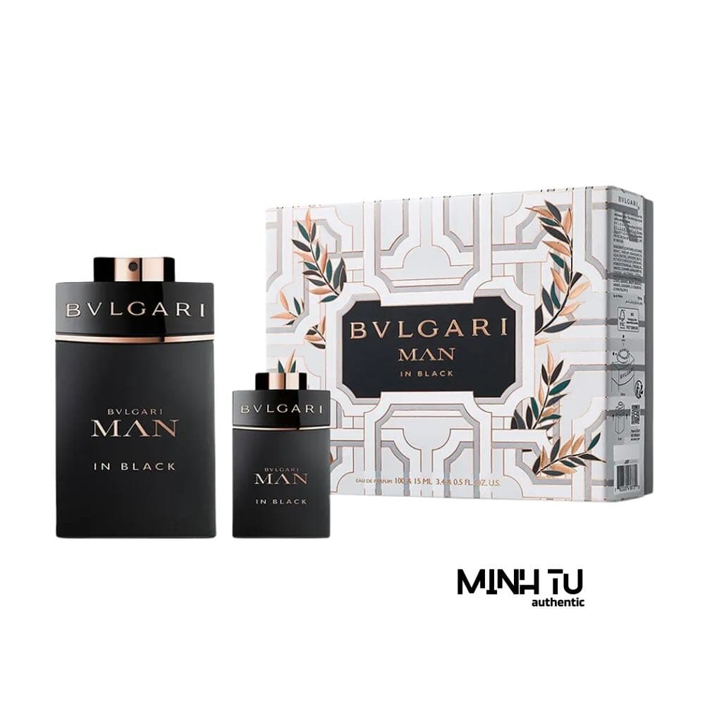 Set Bvlgari Man In Black EDP 2Pcs (EDP 100ml + EDP 15ml) Chính Hãng
