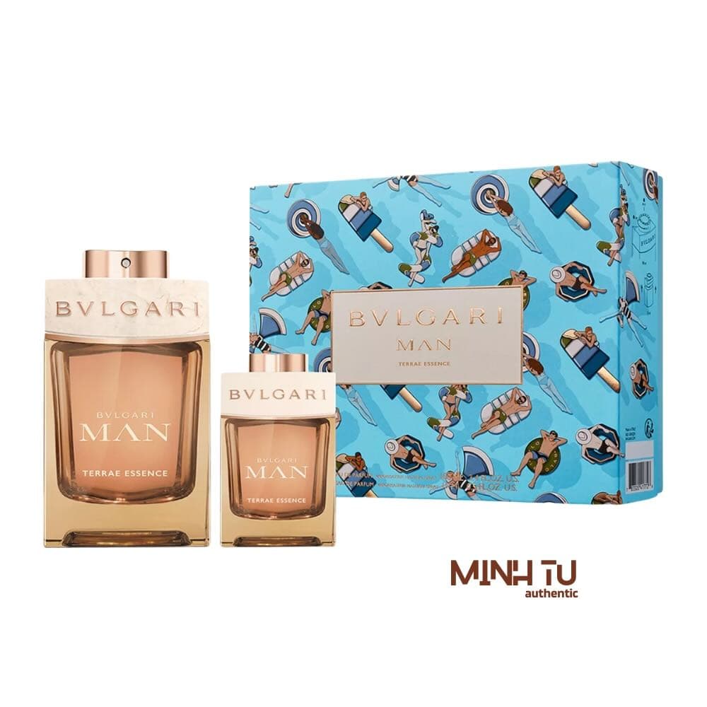 Set Bvlgari Man Terrae Essence EDP 2Pcs 100ml + EDP 15ml Chính Hãng