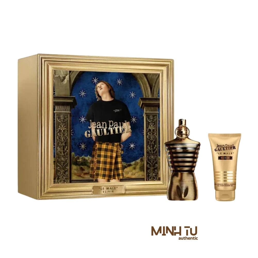 Set Jean Paul Gaultier JPG Le Male Elixir Parfum 2Pcs (125ml, Sữa Tắm 75ml)