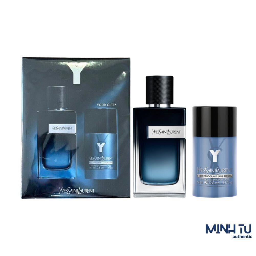 Set Yves Saint Laurent YSL Y EDP 100ml & Lăn Khử Mùi 75g Chính Hãng